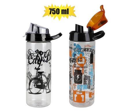 Water bottle 750ml fitness designs