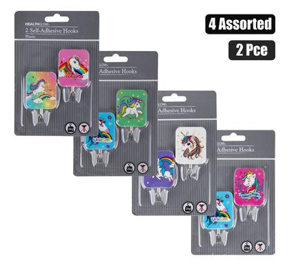 Hook pl adhesive square 2pce