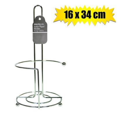 Toilet roll holder chrome 34x16cm
