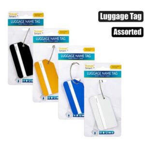 Travel luggage tag alu-clip asstd