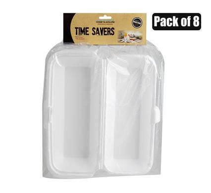 Picnic styrofoam hotdog boxes 8-pack