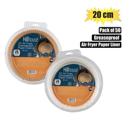Air fryer liners 20cm round 50pc