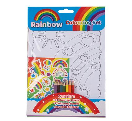 Book rainbow colouring set