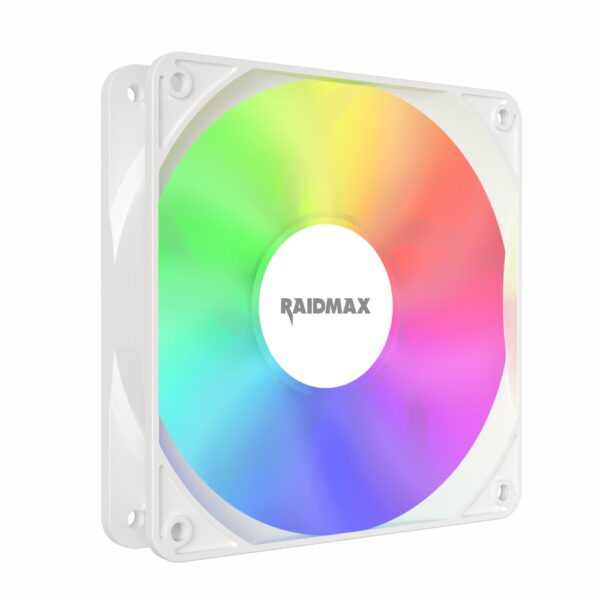 Raidmax NVX120FWDC4 120mm 3pin ARGB 4in1 Fan - White