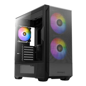 Antec NX416L ATX | Micro-ATX | ITX ARGB Mid-Tower Gaming Chassis - Black